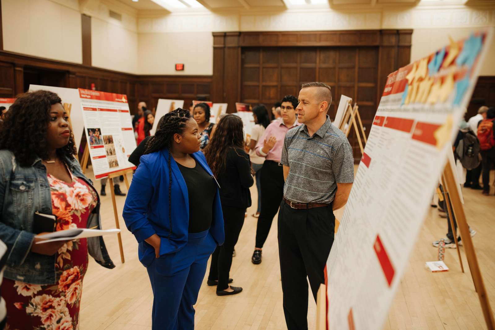 (L-R) Dr. Alexia Angton (McNair Alum '13), Taea Bonner (McNair Alum '20), Dr. Matthew Delisi (Distinguished Professor, Sociology)